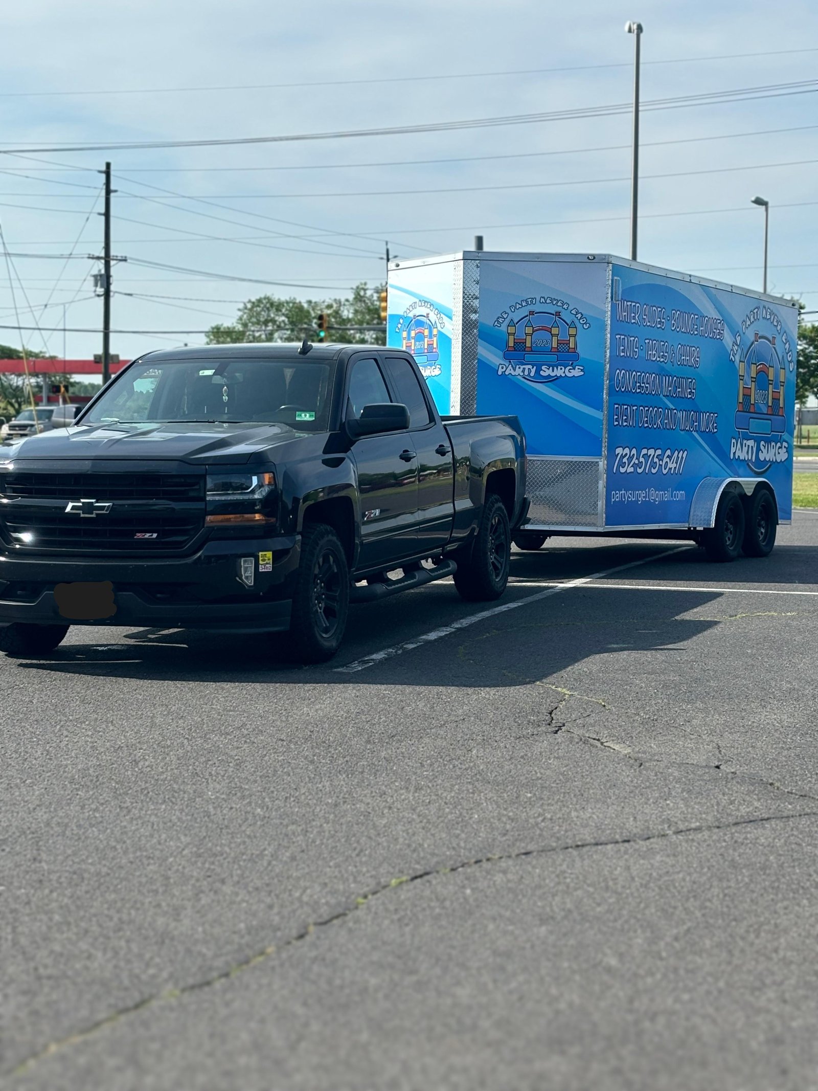 Party Surge truck and trailer